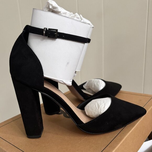 ASOS 'Penalty 'Pointed High Heels Black NIB Size 8 - Picture 2 of 9